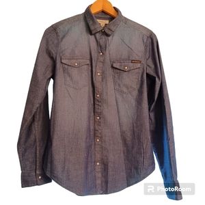 CALVIN KLEIN JEANS Women's Classic Denim Shirt Size S